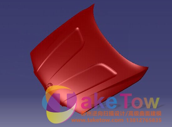 引擎盖逆向测绘建模曲面设计